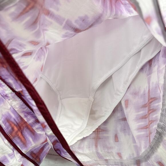 New Free People Movement Varsity Blues Printed Shorts Women's Size Large - Picture 10 of 11